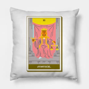 XI - Justice - Tarot Card Pillow