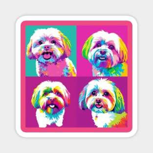 Maltese Pop Art - Dog Lover Gifts Magnet