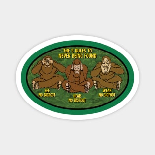 3 Wise Bigfoot Magnet