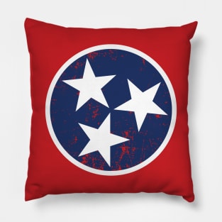 Tennessee Flag Distressed Pillow
