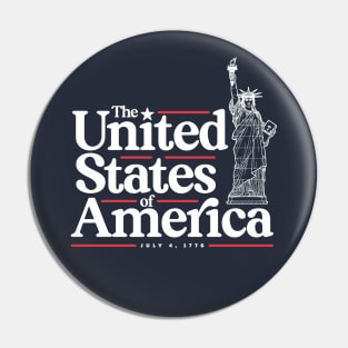 The United States of America – USA – Independence Day – Patriotic Pin