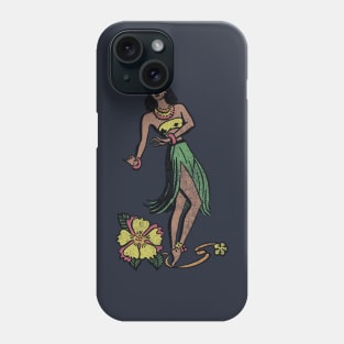 Hula Dancer (color - faded) Phone Case