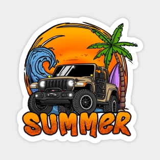 Jeep Wrangler Summer Holiday - Peanut Magnet