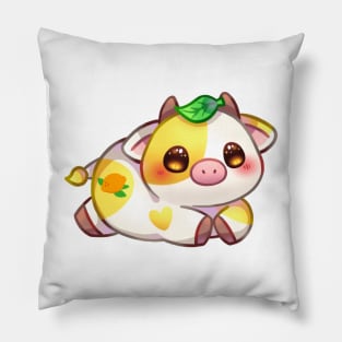 Lemon Cow Pillow