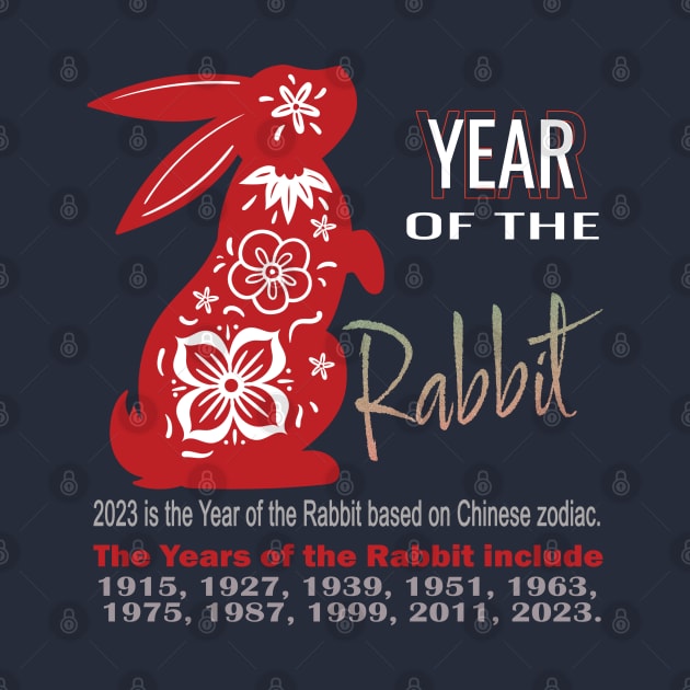 2023 Year of the Rabbit by TeeText
