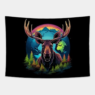 Moose Earth Day Tapestry