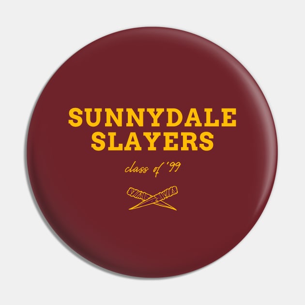 Sunnydale Slayers Badge BTVS Pin by likeapeach