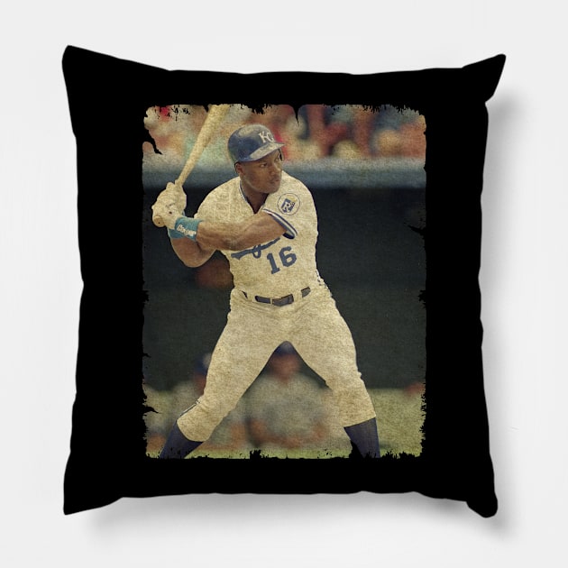 Bo Jackson in Kansas City Royals Pillow by PESTA PORA