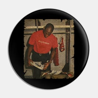 Michael Jordan in Locker Room Pin