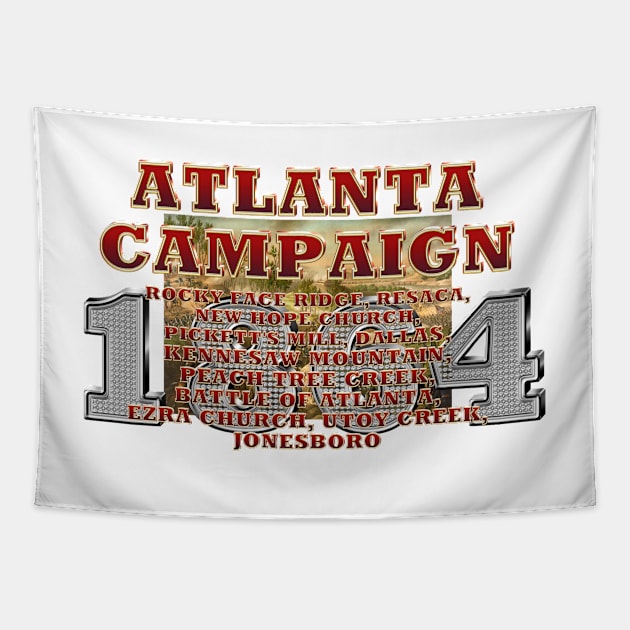 Atlanta Campaign, Civil War Tapestry by teepossible