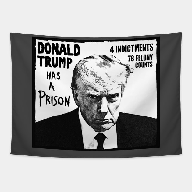 Donald Trump has a prison Tapestry by RobberBaronsInk