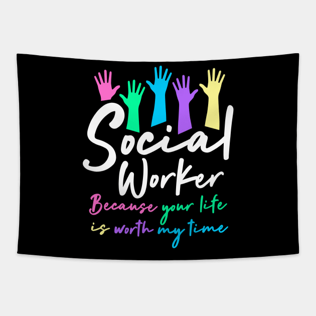 Social Worker Tapestry by TheBestHumorApparel