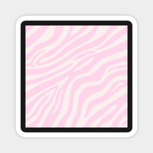 soft pink beige zebra pattern Magnet