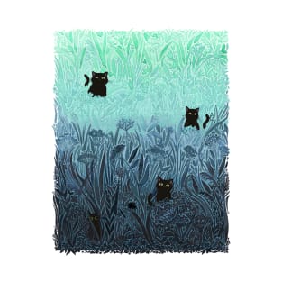 Cats in Grass! T-Shirt