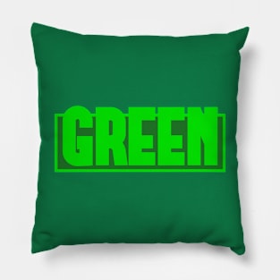 Green. Simple minimalistic "Green Color". Pillow