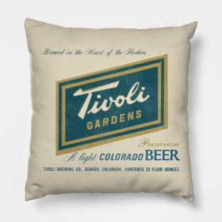 Tivoli Gardens Beer Retro Defunct Breweriana Pillow