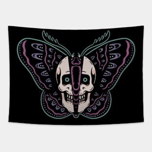 Butterfly and Skull Tapestry