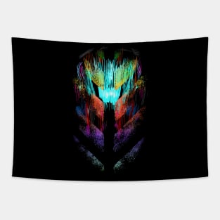 Scifi alien techno head Tapestry