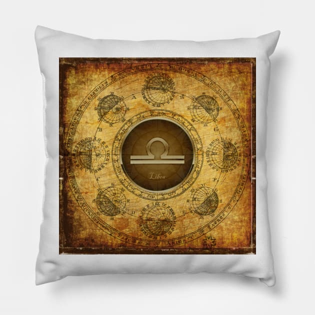 Libra - Astrology - Zodiac Sign Pillow by JimDeFazioPhotography