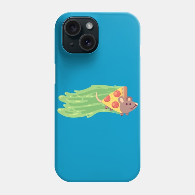 Pizza Rat Phone Case by paperbeatsscissors