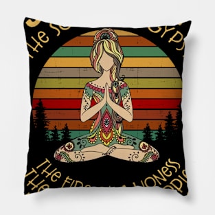 namaste july girl Pillow