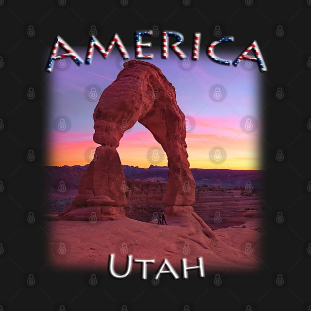 America - Utah - Delicate Arch sunset by TouristMerch