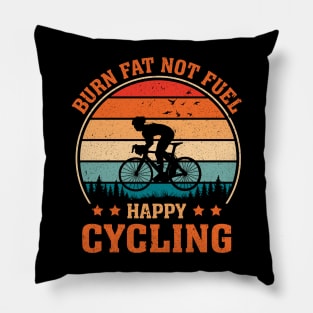 Vintage Cycling Funny Classic Bicycle Bicycling Lover Pillow