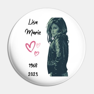 Lisa Marie Presley R.I.P Heartbreaker 1968- 2023 t shirt, coffee mug, hoodie, phone case, apparel T-Shirt Pin