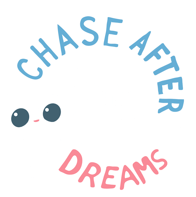 Chase after your dreams! Kids T-Shirt by Queenmob