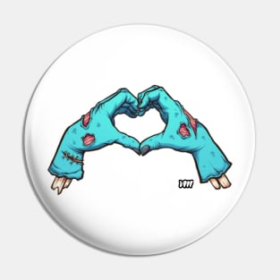 Zombie Heart Pin