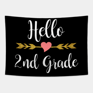 Hello 2nd Grade Back To School Tapestry