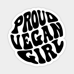 Proud Vegan Girl Magnet