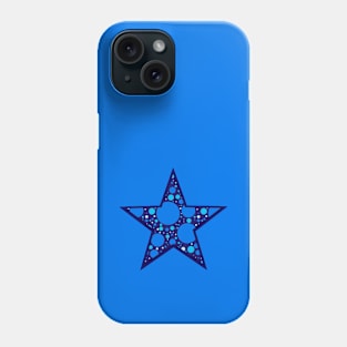 Blue Multicolor Polka Dot Star Phone Case