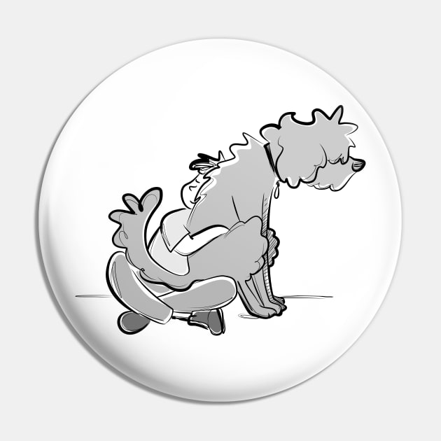 Lap Dog Pin by Jason's Doodles