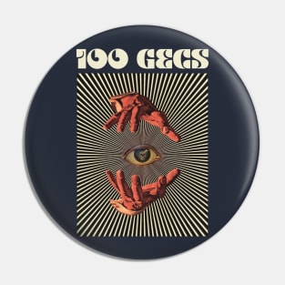 Hand Eyes 100 Gecs Pin