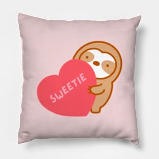 Cute Valentine’s Day Sweetie Sloth Pillow