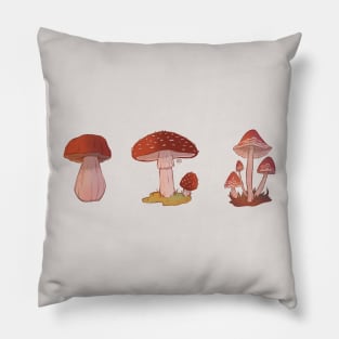 Three mushrooms Pillow