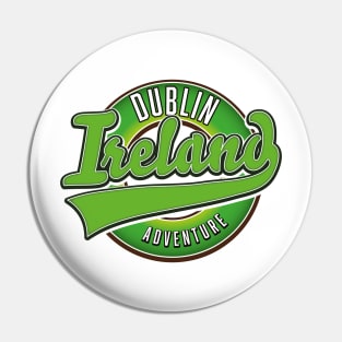 ireland dublin vintage logo Pin