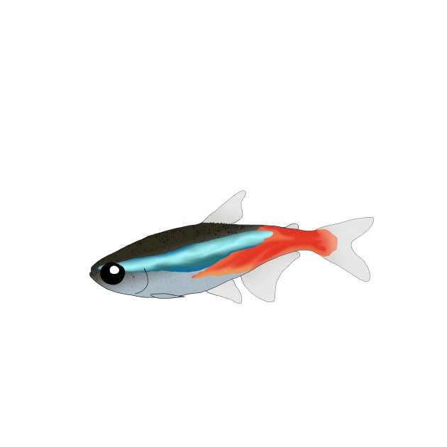 Neon Tetra by Moopichino