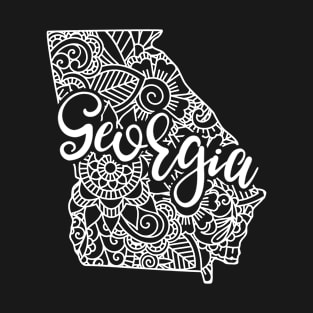 Georgia USA Mandala Art Gift T-Shirt