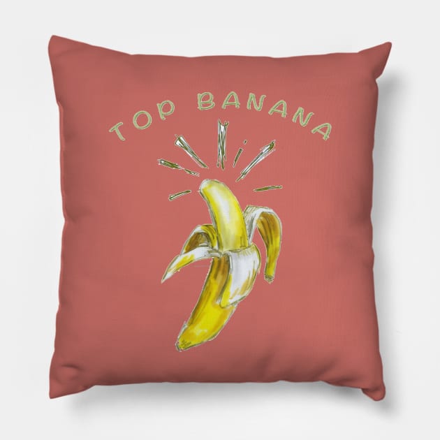 Top Banana. Pillow by FanitsaArt