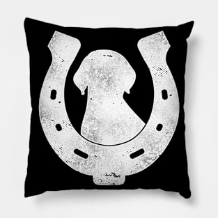 Easily Distracted By Dogs & Horses Pillow