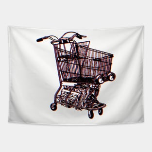 Shopping Cart Tapestry