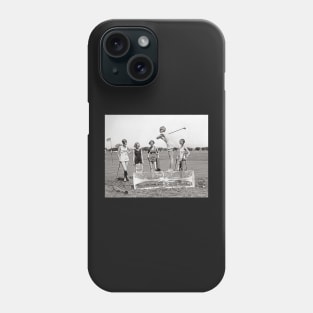 Flapper Girls Playing Golf, 1926. Vintage Photo Phone Case