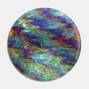 Iridescent water surface Pin