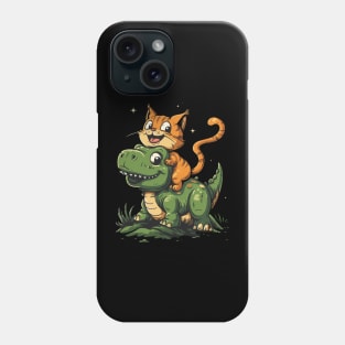 Cat Dinosaur Reunion Phone Case