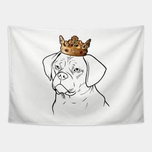 Puggle Dog King Queen Wearing Crown Tapestry