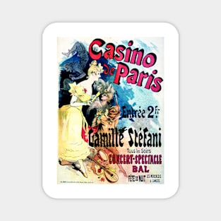 CASINO DE PARIS Camille Stefani Theatre Performance Vintage French Magnet