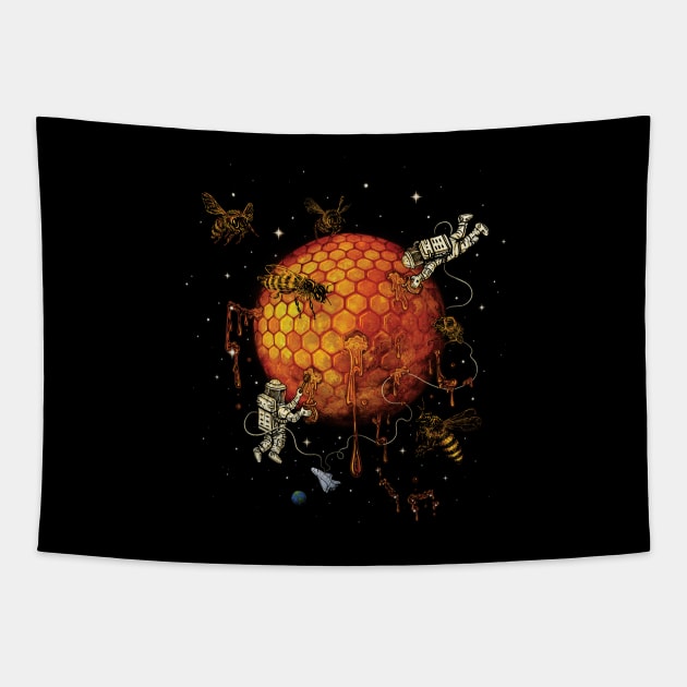 Honey Moon Tapestry by Made With Awesome