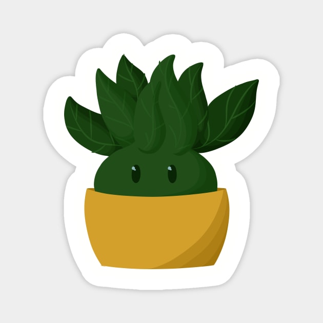 Cute Succulent Magnet by Pastel.Punkk